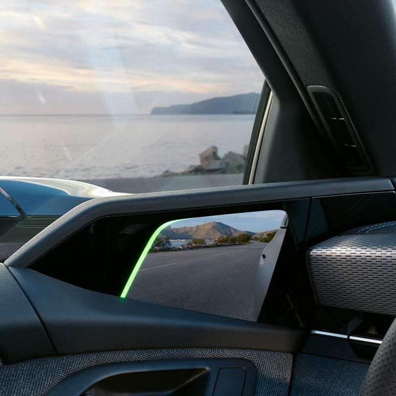 Audi A6 Avant e-tron espelhos exteriores virtuais