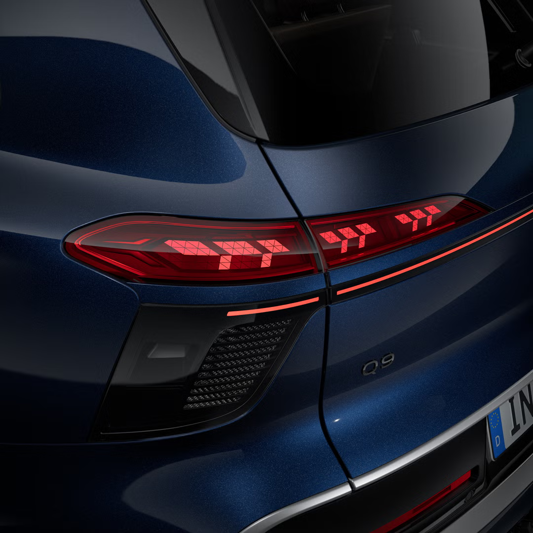 Faról traseiro detalhado do novo Audi Q9