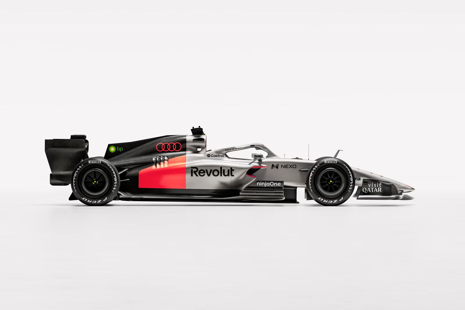 Seitenansicht des Audi R26.