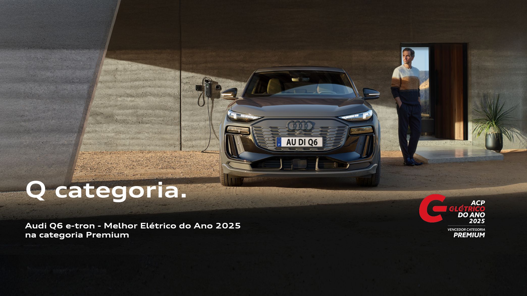 Audi Q6 e-tron recebe prémio ACP para Melhor Elétrico do Ano 2025