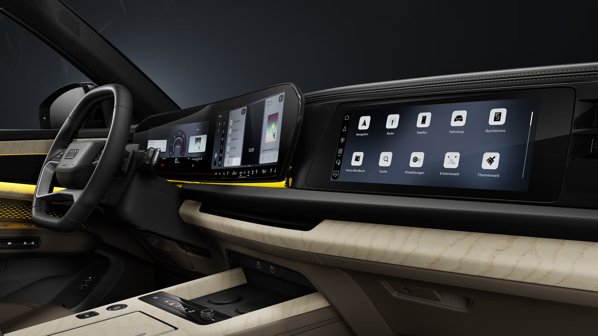  Audi virtual cockpit plus com o ecrã tátil MMI