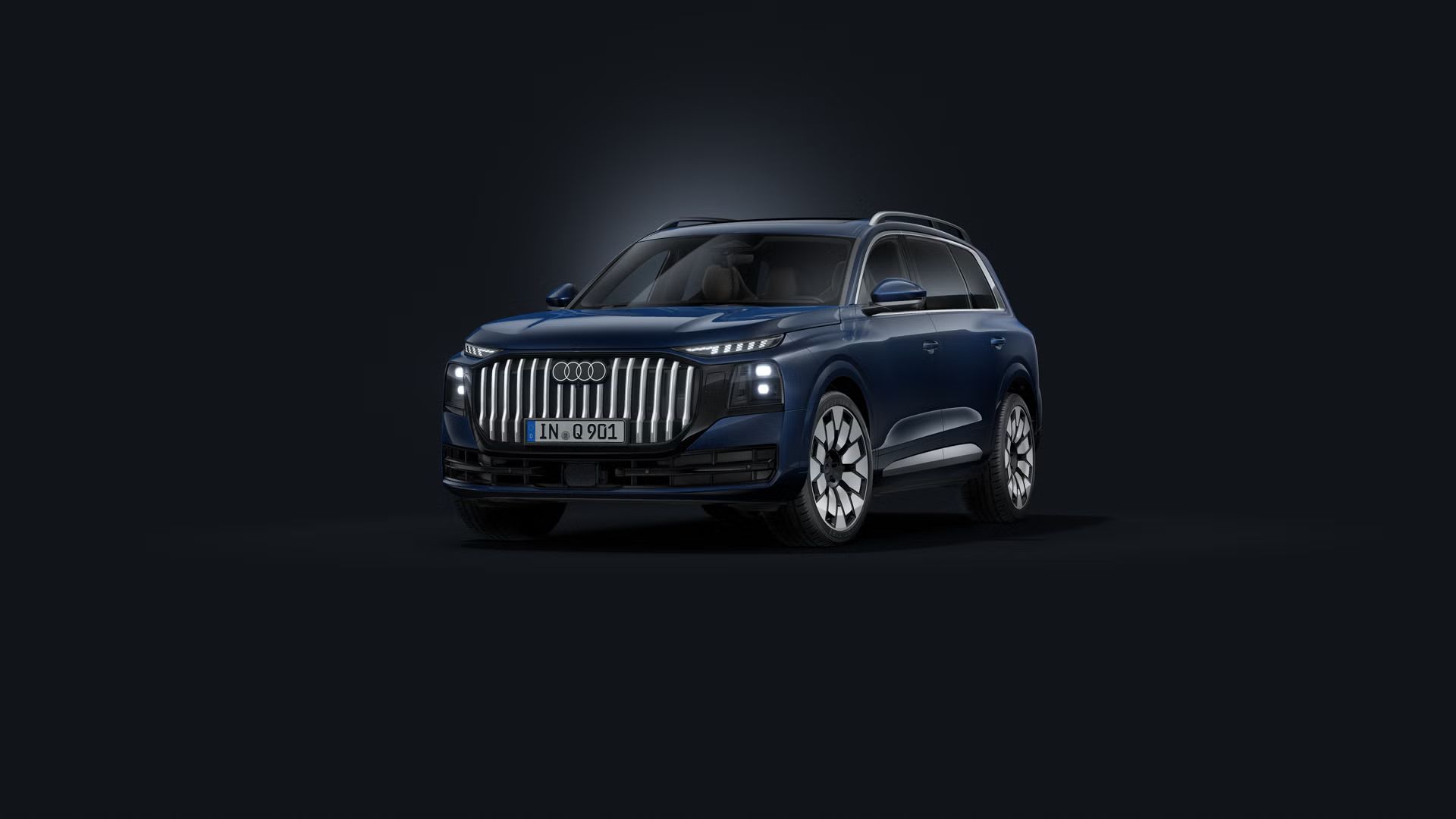 Novo Audi Q9 visto de frente