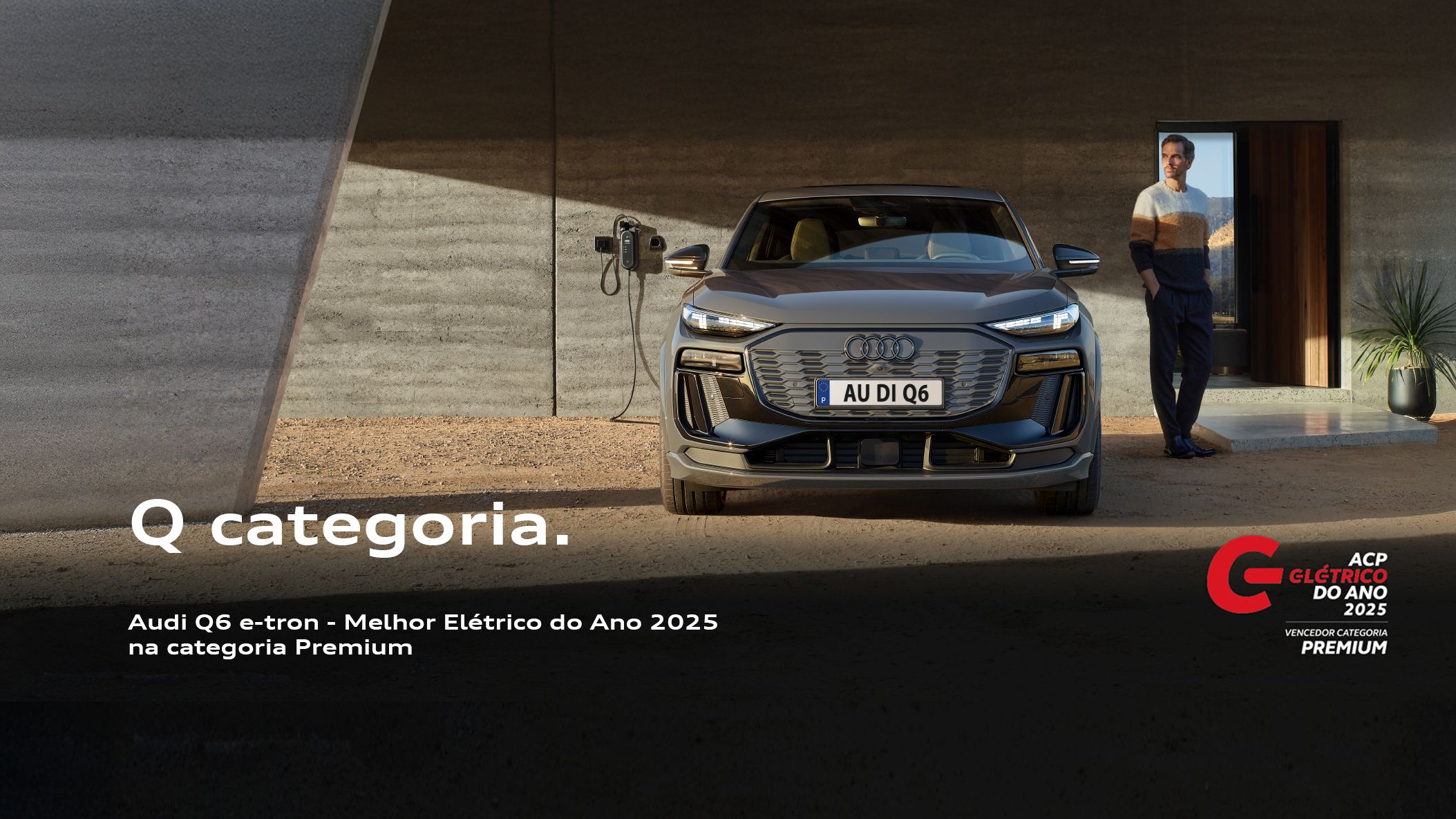 Audi Q6 e-tron recebe prémio ACP para Melhor Elétrico do Ano 2025