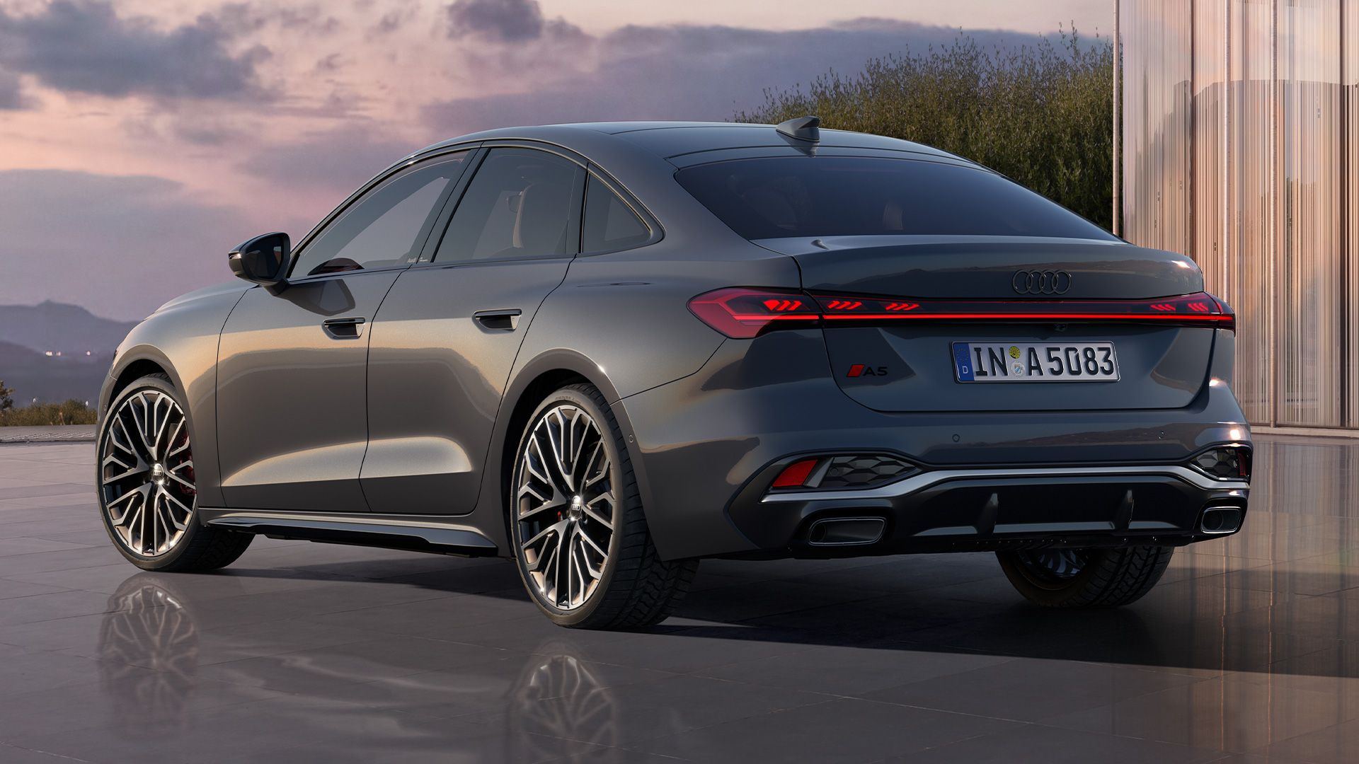 Audi A5 Limousine vista lateral traseira
