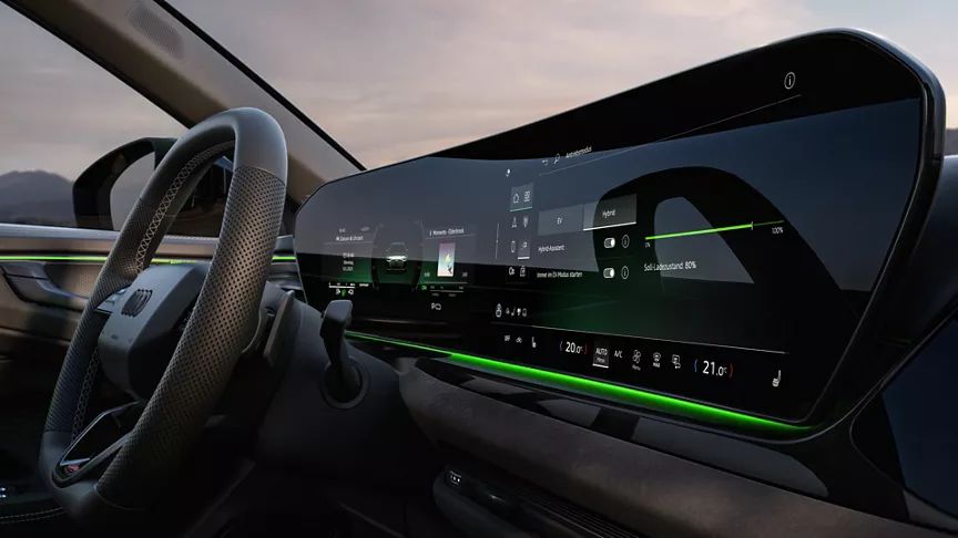 Audi A6 Limousine e-hybrid ecrã panorâmico curvo