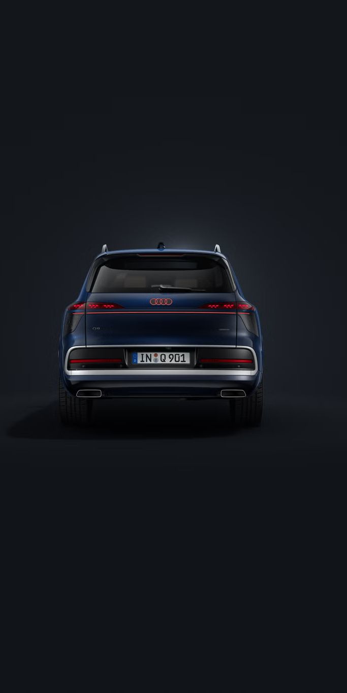 Vista traseira do novo Audi Q9