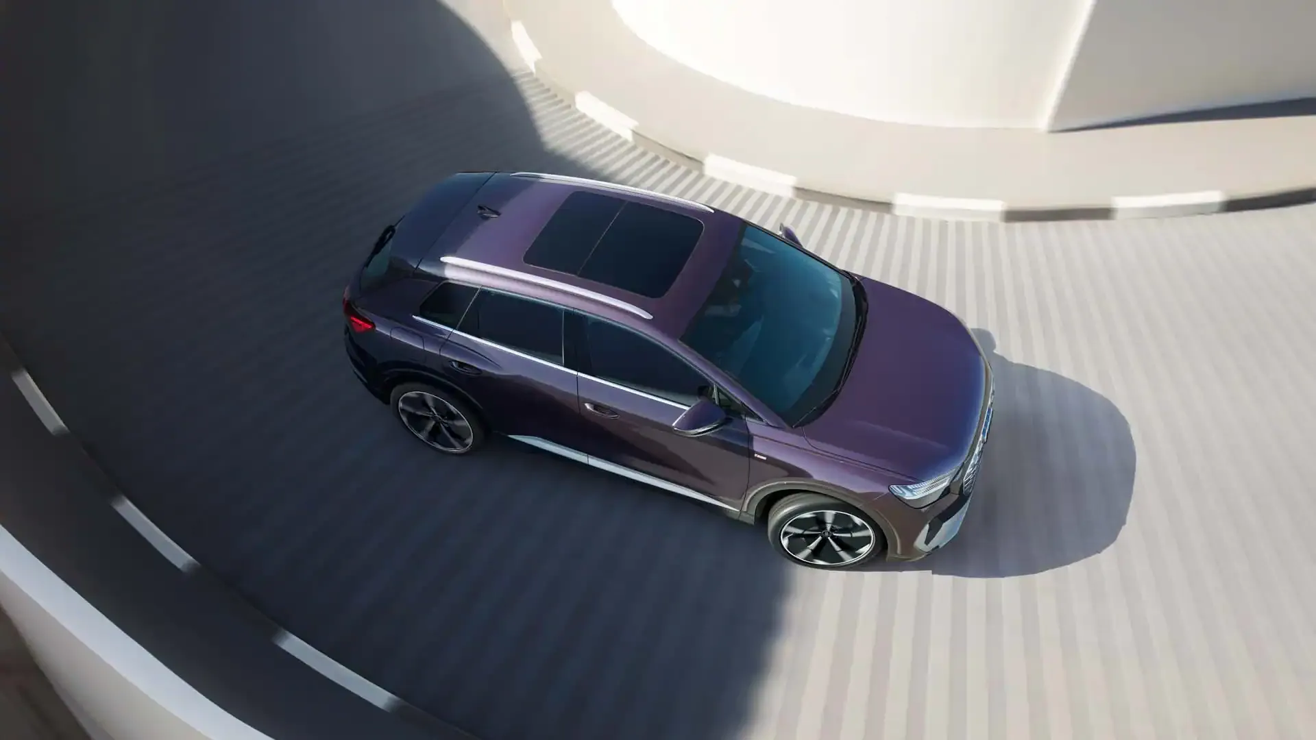 Audi Q4 e-tron vista aérea