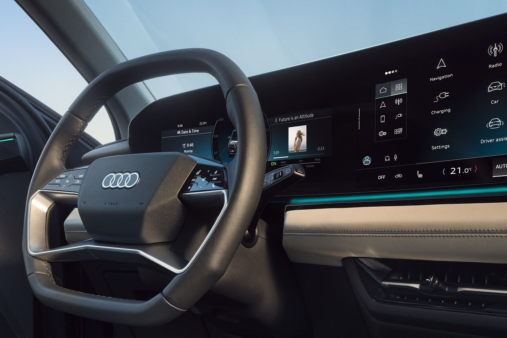 Audi A3 Sportback TFSIe volante e cockpit