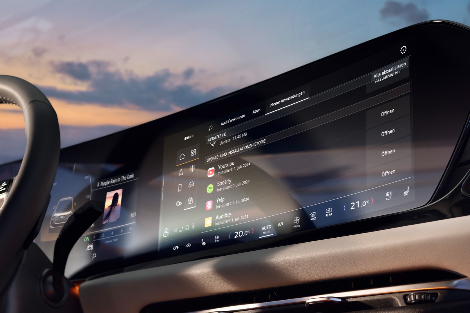 Audi A5 Limousine apps